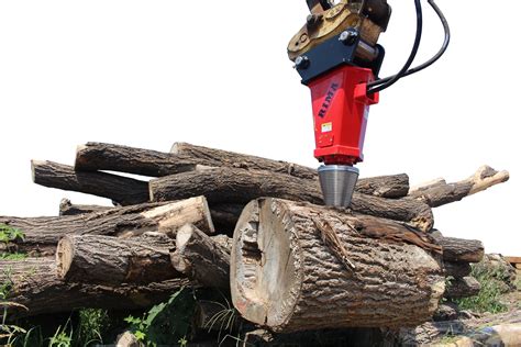 skid steer log spliter|loader mounted screw log splitter.